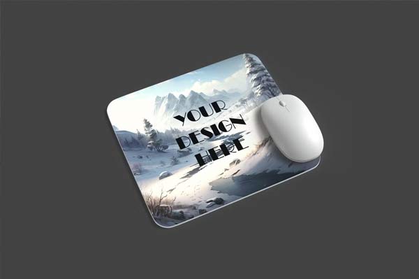 Editable PSD Mouse Pad Mockup