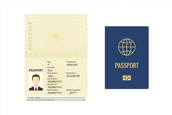 Editable Passport Holder Mockup Download