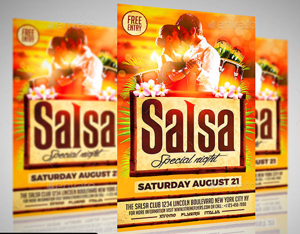 Editable Salsa Flyer Templates Download