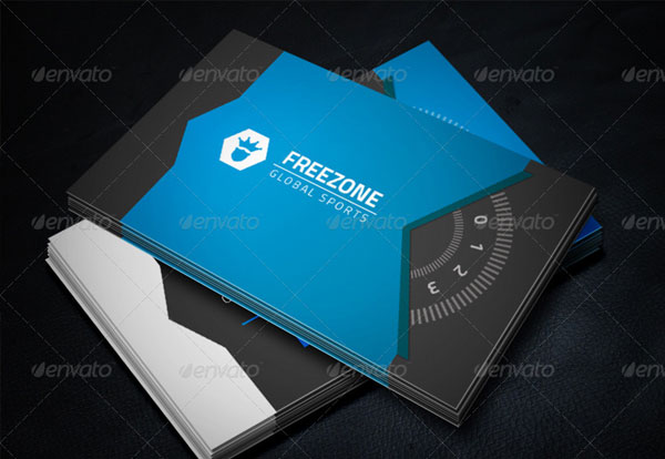 Editable Sport Business Card
