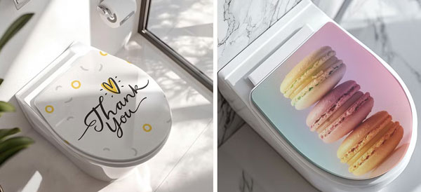 Editable Toilet Seat Mockup