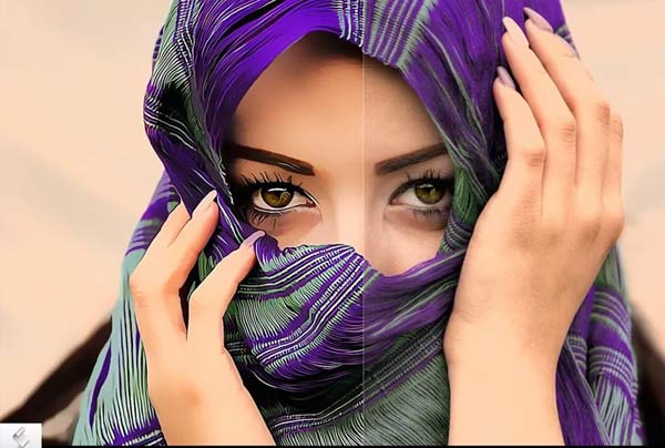 Editable Vector Painting Photoshop Actions