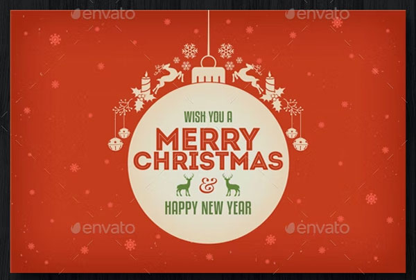 Editable Vintage Christmas Cards