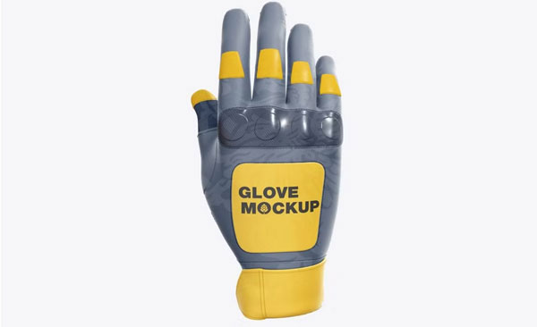 Editable Winter Gloves Mockup Download