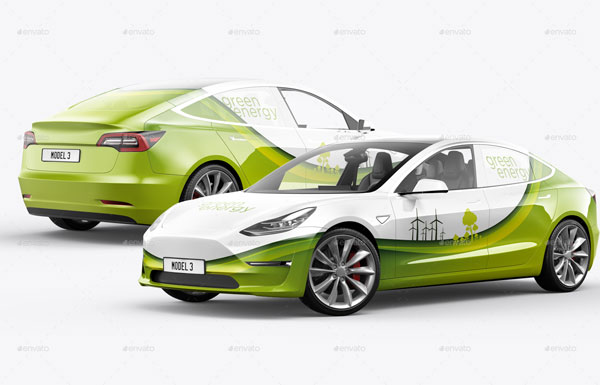 Electric Car Mockups