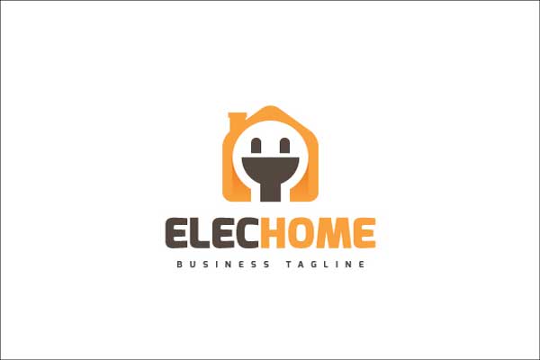 Electrical House Logo Template