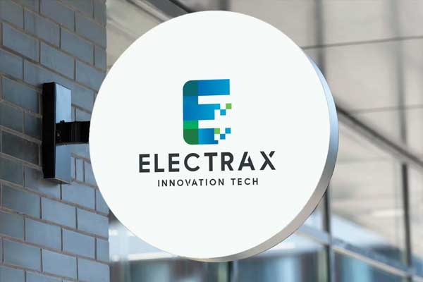 Electrical Tech Letter E Logo
