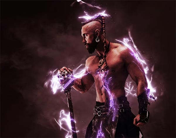 Electricity Photoshop Action Design