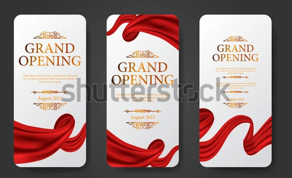 Elegant Luxury Grand Opening Event Banner
