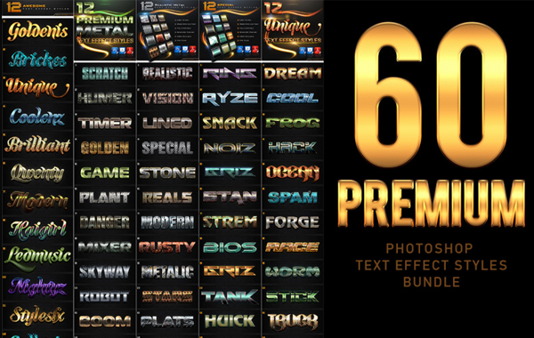 Embossed Premium Text Effect Styles
