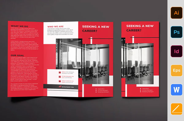 Employee Job Recruitment Brochure Design