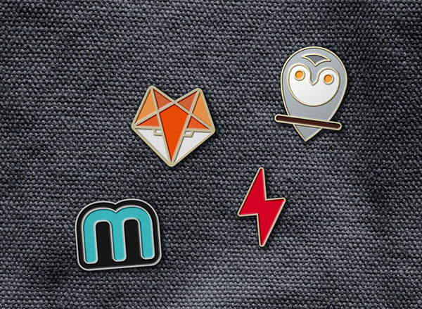 Enamel Pin Badge Mockup