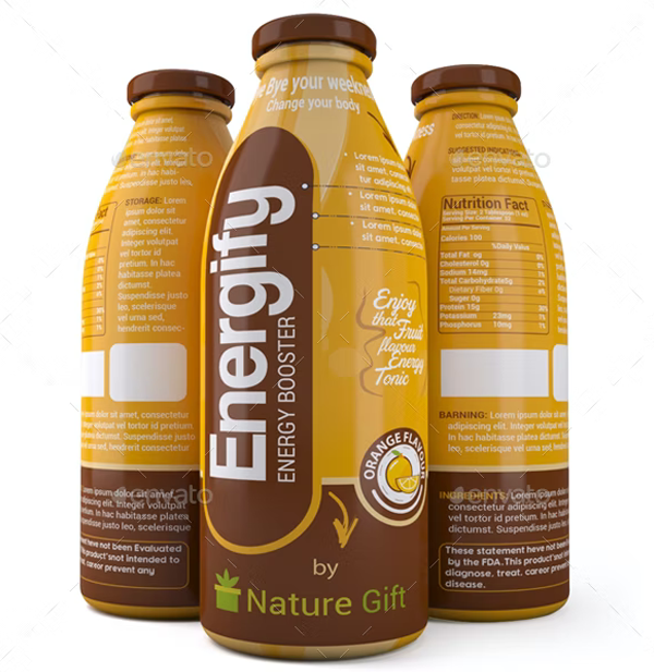 Energy Drink Label Template