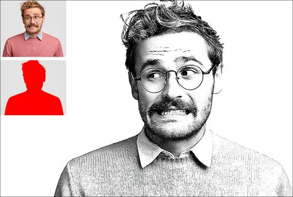 Engraved Effect Photoshop Action Templates