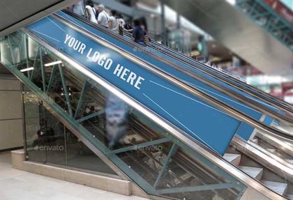 Escalator Advertising Mockups