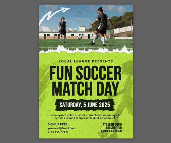 Soccer Event Flyer Templates