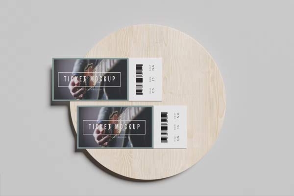 Event Tickets Mockup Set Download
