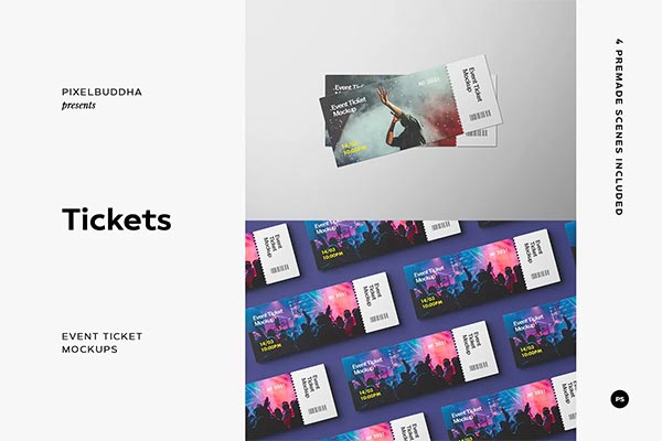 Event Tickets Mockup Set