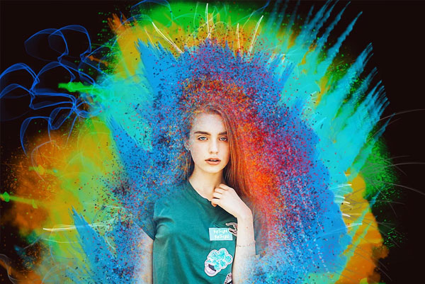 Explosion Color Photoshop Action