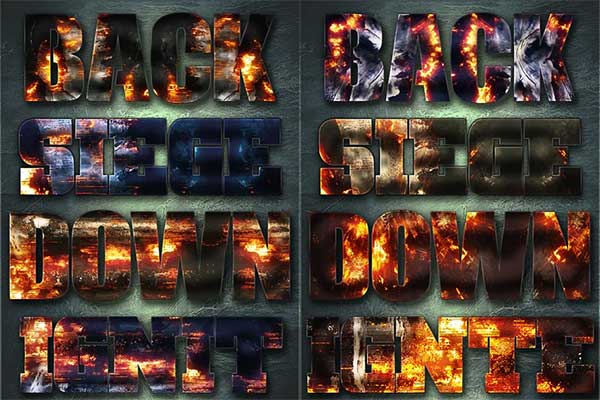 Extreme War Layer Styles Bundle