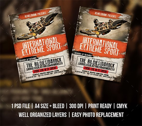 Sport Advertisement Flyer Poster Template