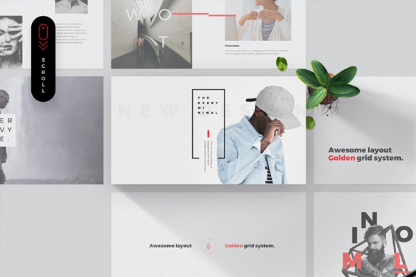 Free Minimal Powerpoint & Keynote Template