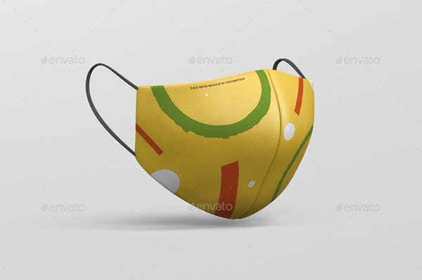 Face Mask Mockup - Fabric Mask