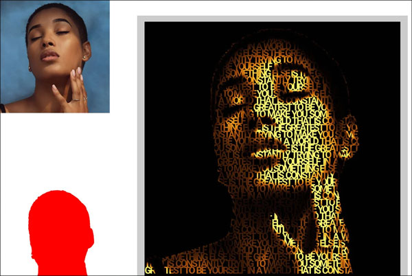 Face Text Portrait Ps Action