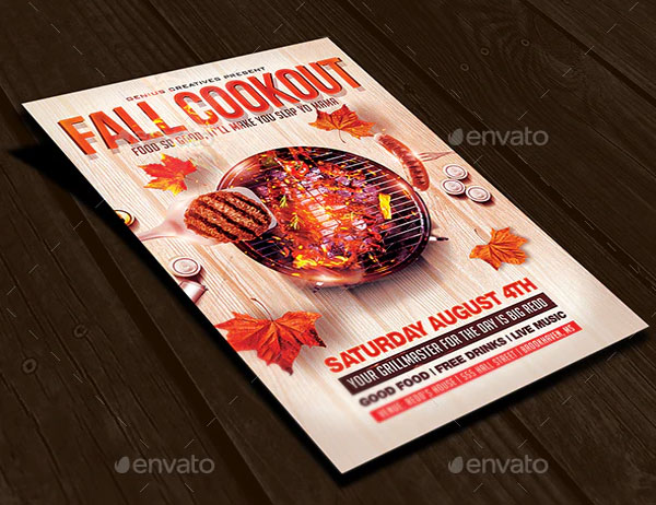 BBQ Cookout Flyer Template