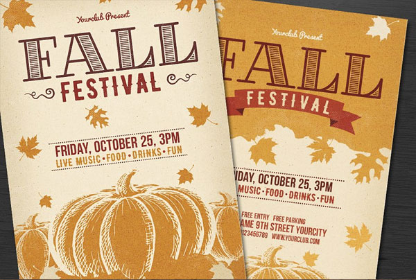 Fall Festival Flyer template