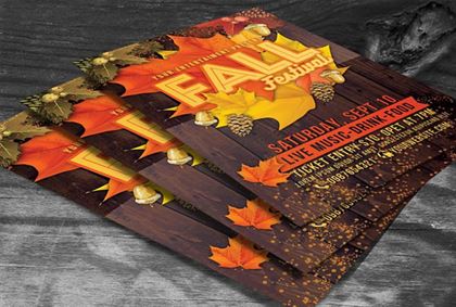 Fall Festival Season Flyer Template