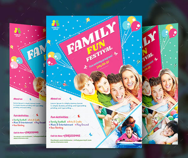 Family Day Festival Flyer Template