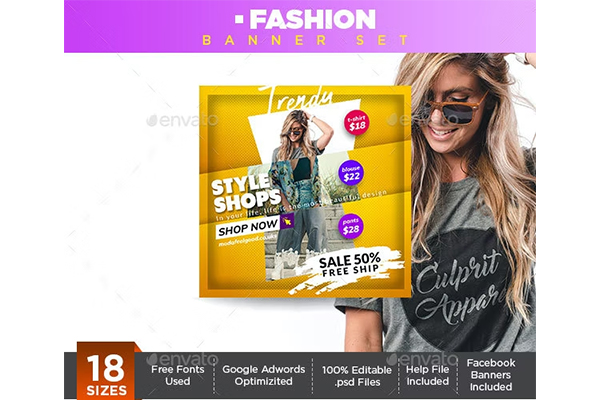 Fashion Banner PSD Template
