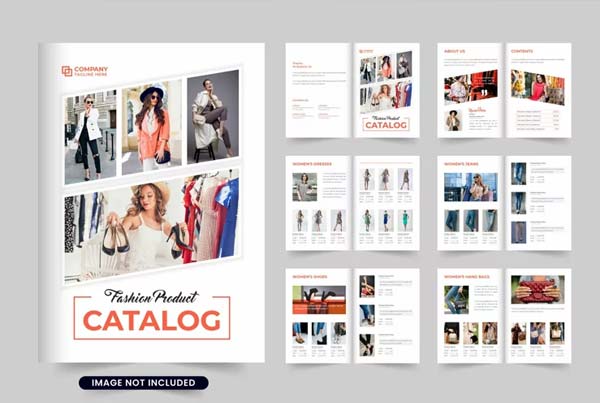 Furniture Shop Catalog Brochure Vector
