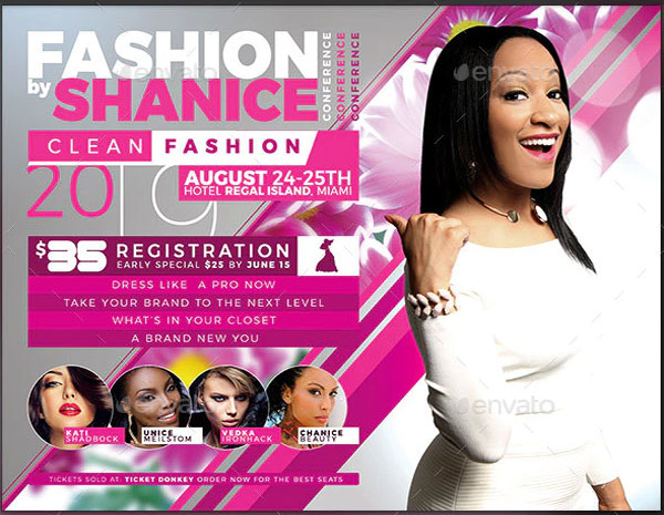 Fashion Conference Event Flyer Template
