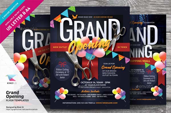 Fashion Grand Opening Event Flyer Templates