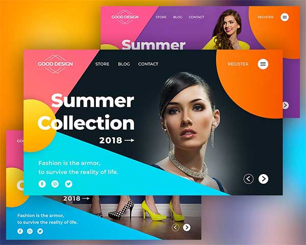 Fashion Header Banner Free PSD Template
