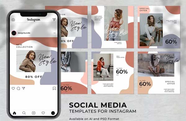 Fashion Instagram Social Media Templates