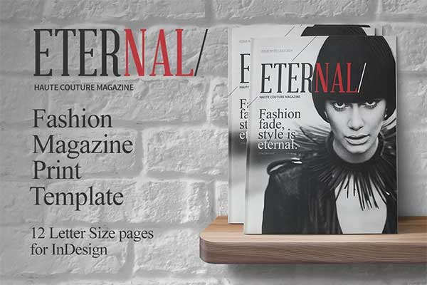Fashion Magazine Cover Print Template
