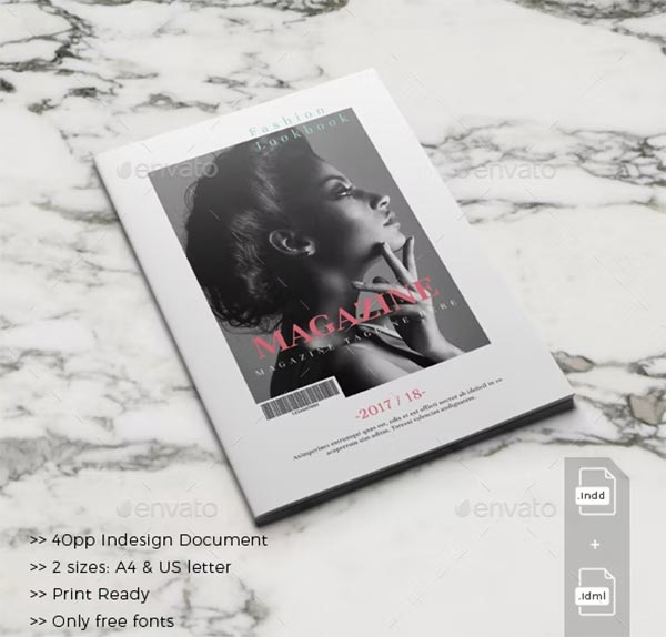 Fashion Magazine Design PSD