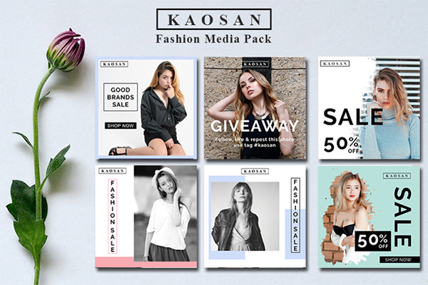 Fashion Media Instagram Banner Template