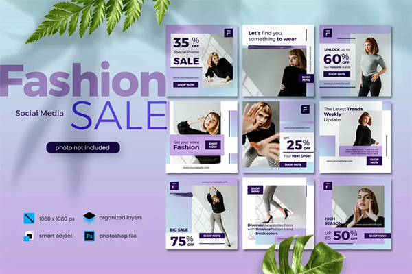 Fashion Sale Banner Social Media 