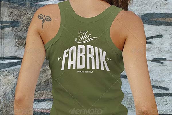 Female Tank Top Mockup Template