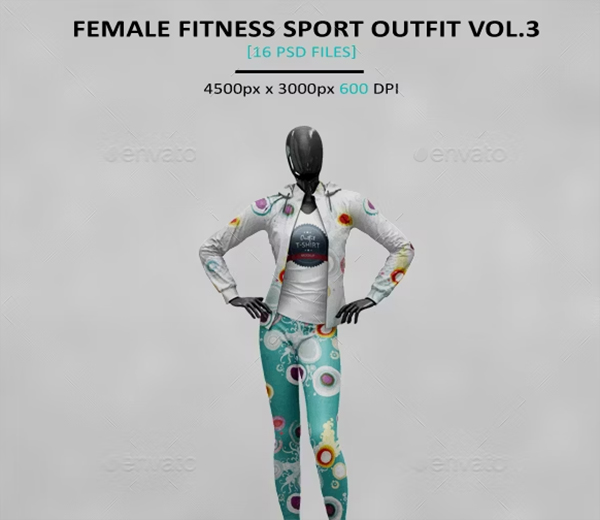Female Sport Outfit MockUps
