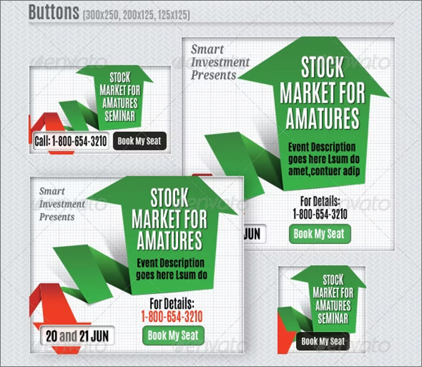 Finance Event Banners Set