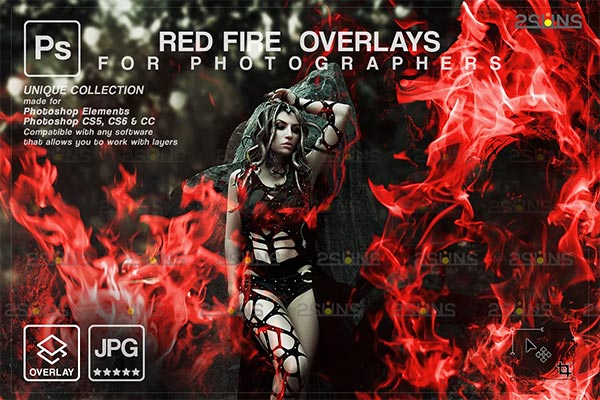 Fire Photoshop Overlays