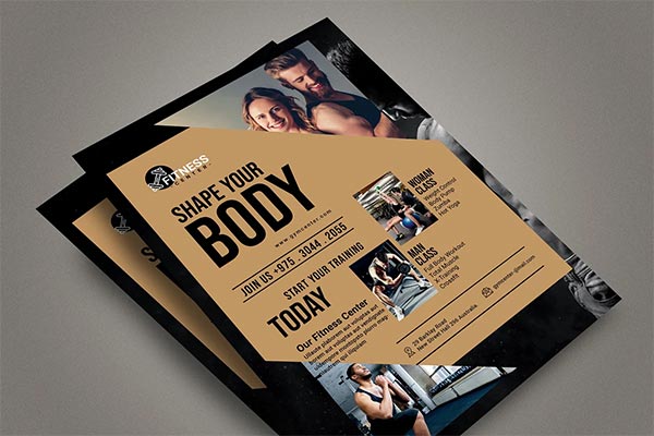 Fitness Flyer PSD Template Design