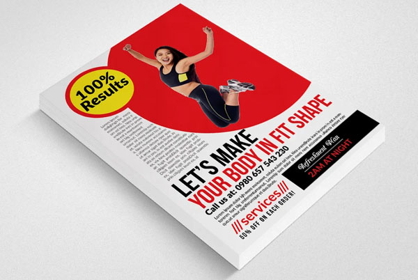 Fitness Healthy Diet Food Flyer