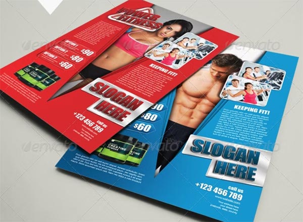 Fitness Flyer PSD Template
