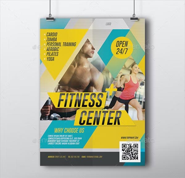 Fitness Service Flyer Template